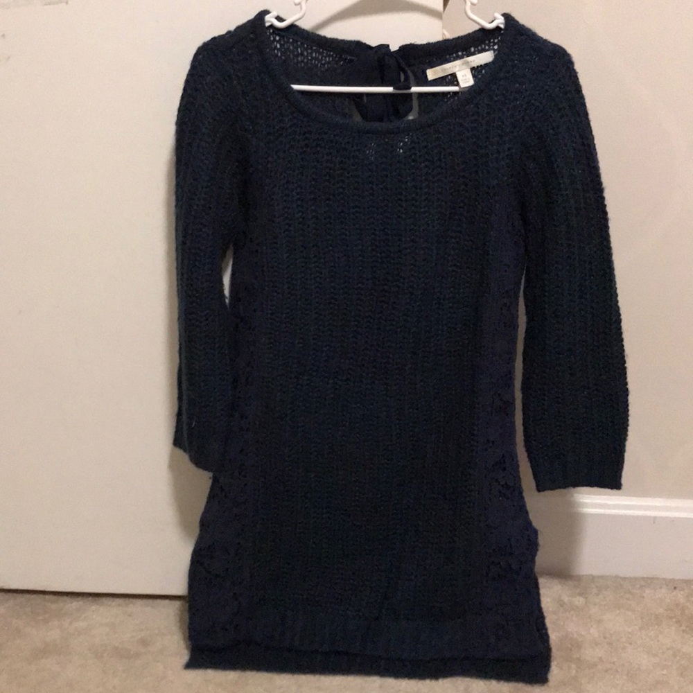 Lauren Conrad navy blue knit sweater